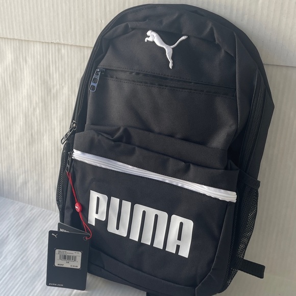 PUMA Meridian Jr. Backpack 16” Black and White - Picture 6 of 8